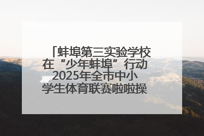 蚌埠第三实验学校在“少年蚌埠”行动2025年全市中小学生体育联赛啦啦操比赛中获佳绩